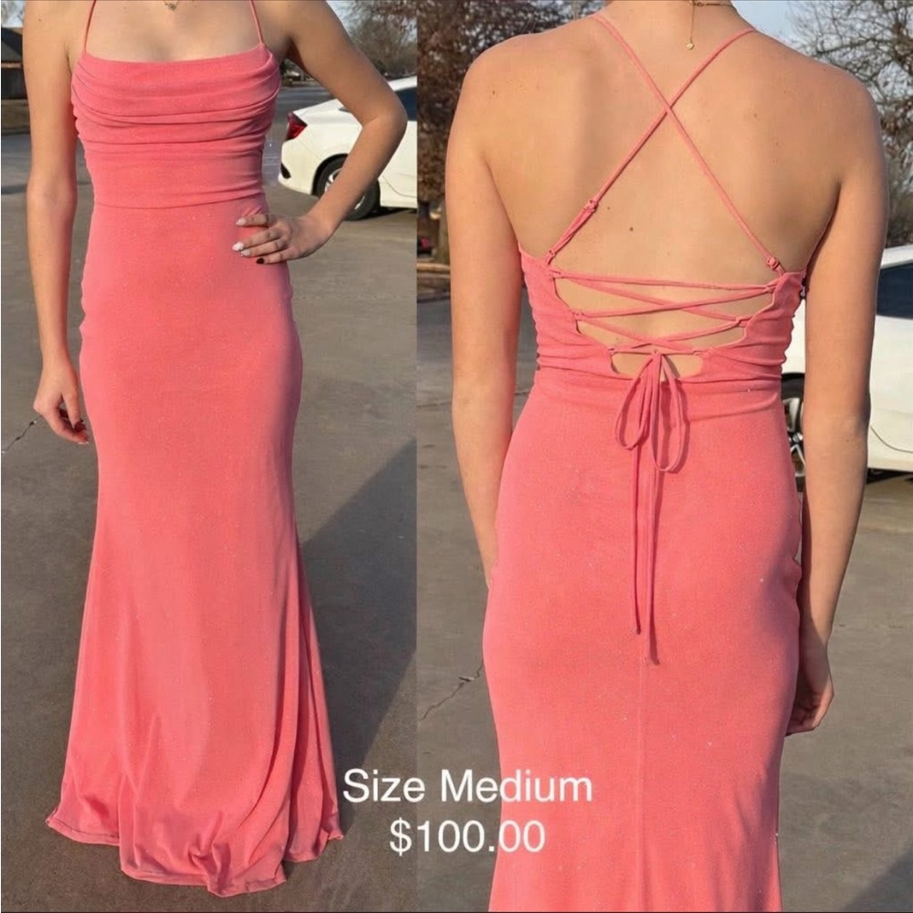 Elegant Pink Evening Gown